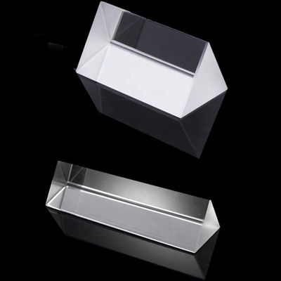 Quang điện tử Lăng kính thủy tinh quang học 200mm 40 Góc hình lập phương Lăng kính